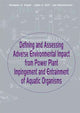 Book cover of: Defining and Assessing Adverse Environmental Impact from Power Plant Impingement and Entrainment of Aquatic Organisms
