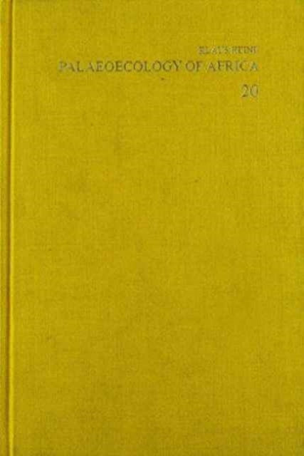 Book cover of: Palaeoecology of Africa, volume 20. By: K. Heine
