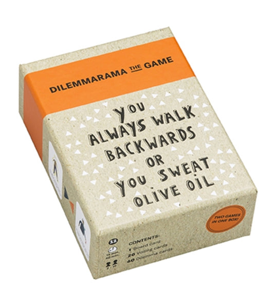 Book cover of: Dilemmarama the Game. By: Dilemma Dinsdag