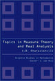 Book cover of: Topics In Measure Theory And Real Analysis. By: A. B Kharazishvili