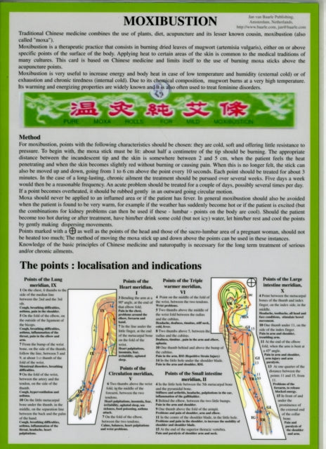 Book cover of: Moxibustion -- Laminated Folded A4