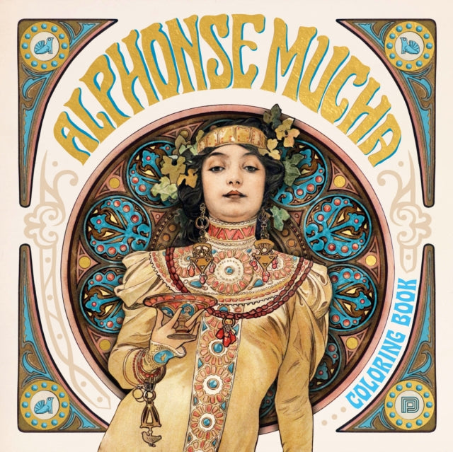 Book cover of: Alphonse Mucha Coloring Book. By: Alphonse Mucha