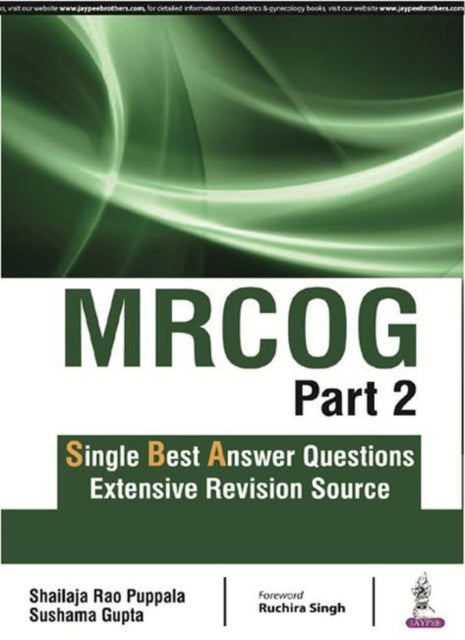 Book cover of: MRCOG Part 2. By: Shailaja Rao Puppala