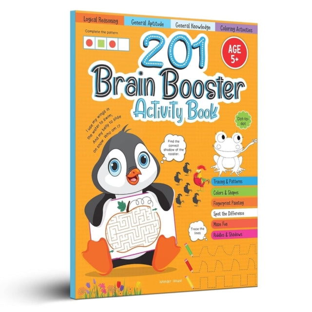 Book cover of: 201 BRAIN BOOSTER ACTIVITY BOOK. By: Wonder House Books