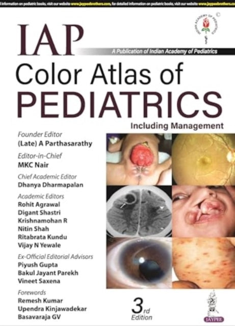 Book cover of: IAP Color Atlas of Pediatrics. By: Nair PARTHASARATHY