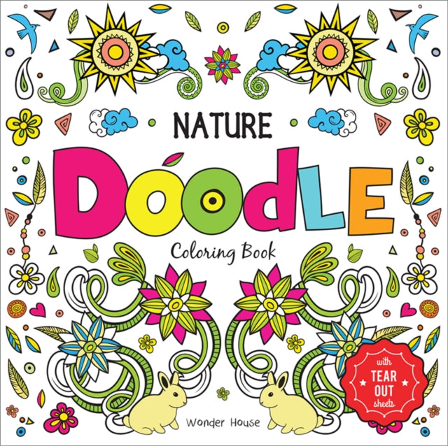 Book cover of: Nature Doodle Coloring Book. By: Wonder House Books