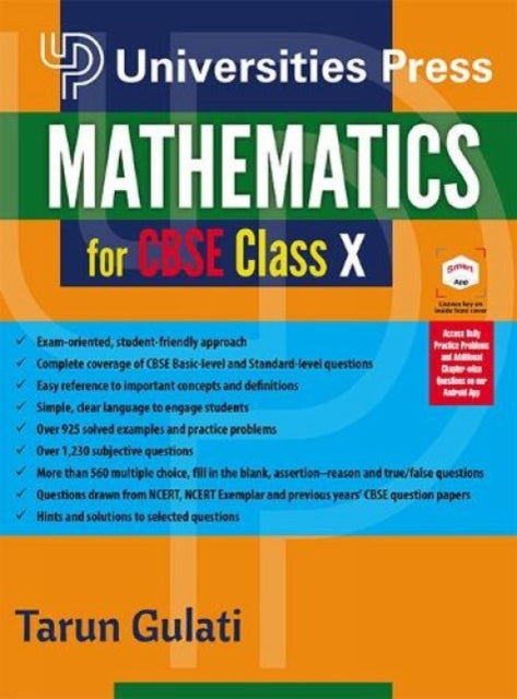 Book cover of: Mathematics for CBSE Class X