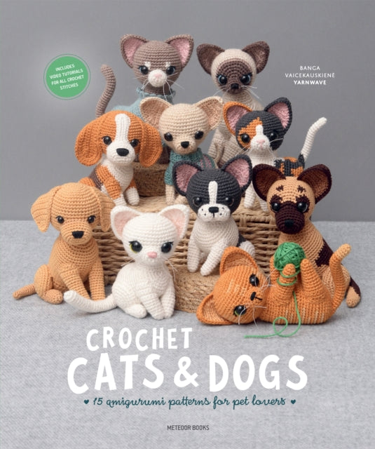 Book cover of: Crochet Cats & Dogs