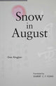 Book cover of: Snow in August. By: Gao Xingjian