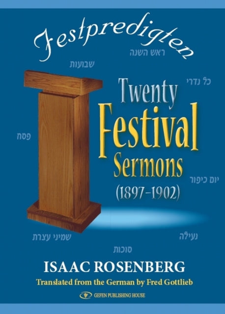 Book cover of: Festpredigten. By: Isaac Rosenberg