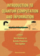 Book cover of: Introduction To Quantum Computation And Information