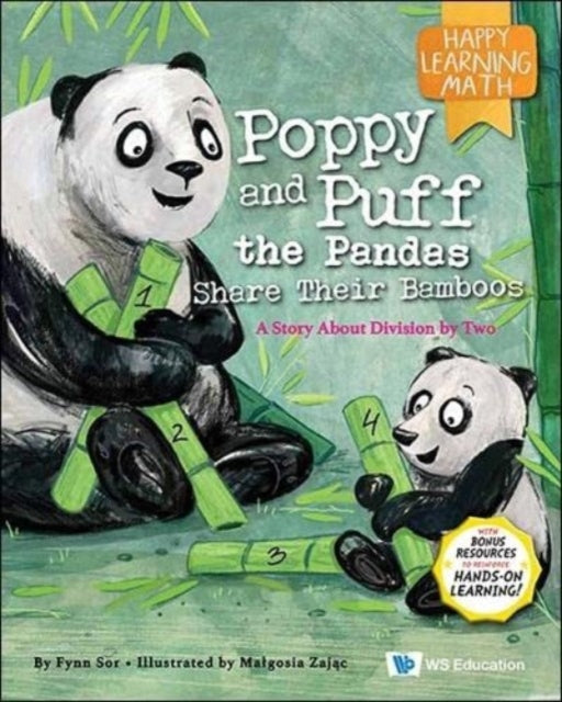 Book cover of: Poppy And Puff The Pandas Share Their Bamboos: A Story About Division By Two. By: TING
