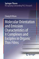 Book cover of: Molecular Orientation and Emission Characteristics of Ir Complexes and Exciplex in Organic Thin Films. By: Chang-Ki Moon