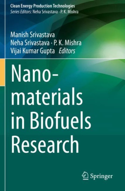 Book cover of: Nanomaterials in Biofuels Research. By: Manish Srivastava