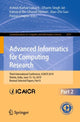 Book cover of: Advanced Informatics for Computing Research. By: Ashish Kumar Luhach