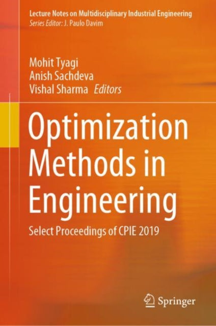 Book cover of: Optimization Methods in Engineering. By: Mohit Tyagi