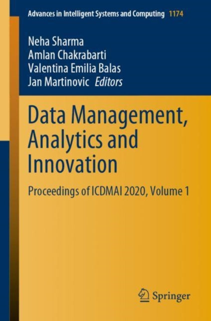 Book cover of: Data Management, Analytics and Innovation. By: Neha Sharma