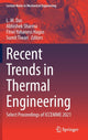 Book cover of: Recent Trends in Thermal Engineering. By: L. M. Das