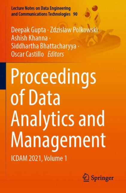 Book cover of: Proceedings of Data Analytics and Management. By: Deepak Gupta