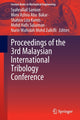 Book cover of: Proceedings of the 3rd Malaysian International Tribology Conference. By: Syahrullail Samion
