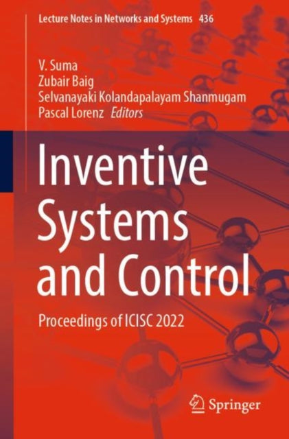 Book cover of: Inventive Systems and Control. By: V. Suma