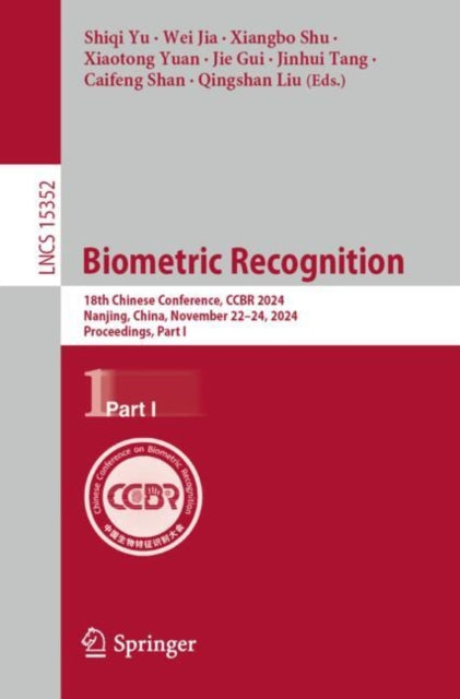 Book cover of: Biometric Recognition. By: Shiqi Yu