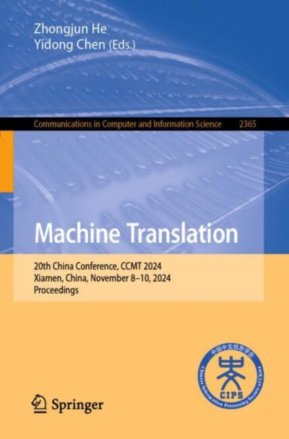 Book cover of: Machine Translation. By: Zhongjun He