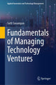 Book cover of: Fundamentals of Managing Technology Ventures. By: Sutti Sooampon
