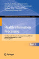 Book cover of: Health Information Processing. By: Yanchun Zhang