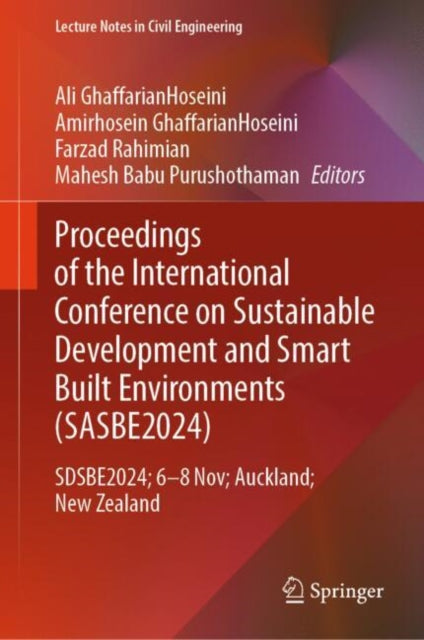 Book cover of: Proceedings of the International Conference on Smart and Sustainable Built Environment (SASBE 2024)