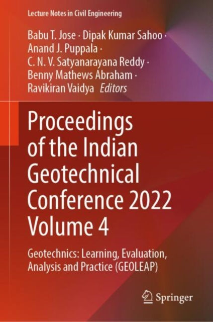 Book cover of: Proceedings of the Indian Geotechnical Conference 2022 Volume 4