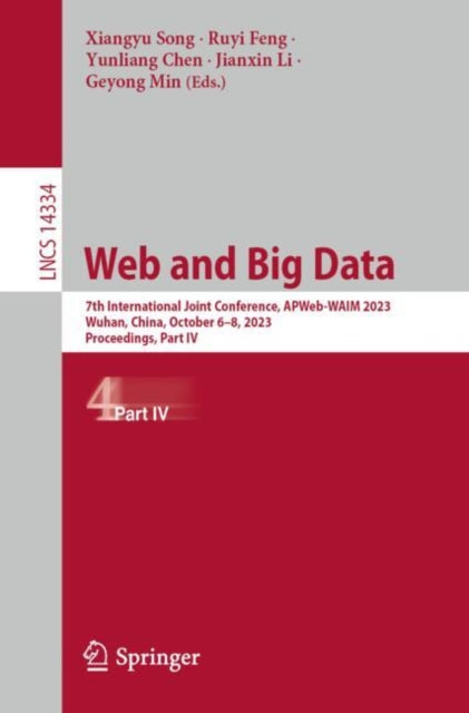 Book cover of: Web and Big Data. By: Xiangyu Song