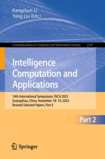 Book cover of: Intelligence Computation and Applications
