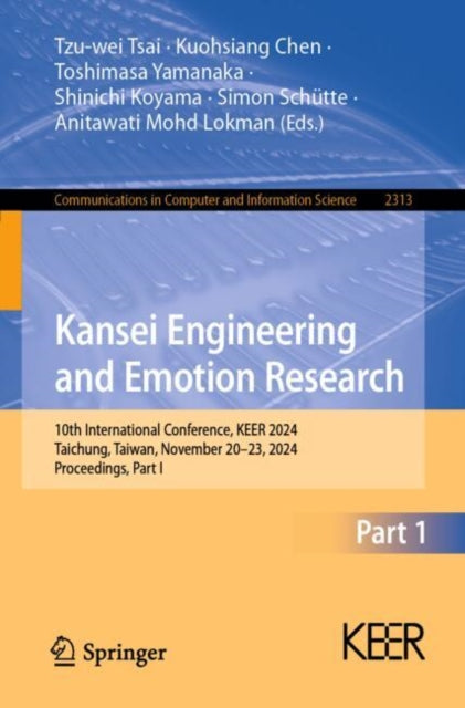 Book cover of: Kansei Engineering and Emotion Research. By: Tzu-wei Tsai
