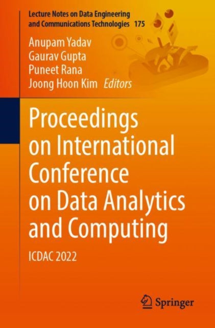 Book cover of: Proceedings on International Conference on Data Analytics and Computing. By: Anupam Yadav