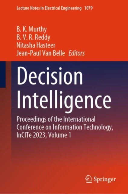 Book cover of: Decision Intelligence. By: B. K. Murthy