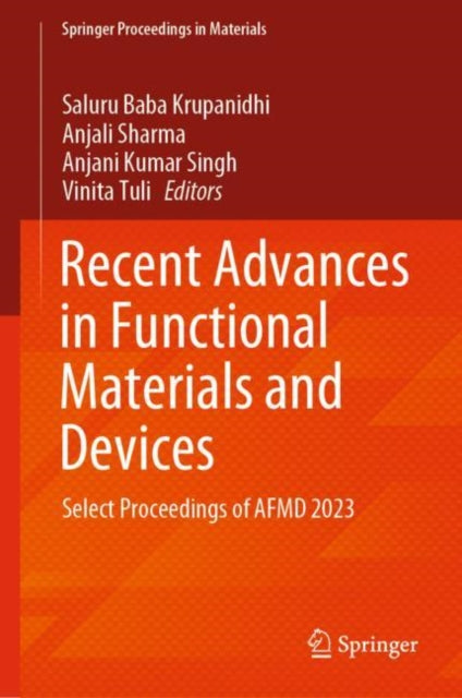 Book cover of: Recent Advances in Functional Materials and Devices. By: Saluru Baba Krupanidhi