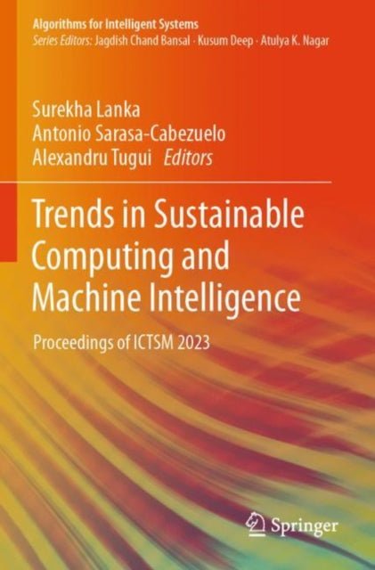 Book cover of: Trends in Sustainable Computing and Machine Intelligence