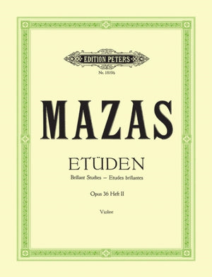 Studies Op. 36 for Violin, Vol. 2: Etudes brillantes