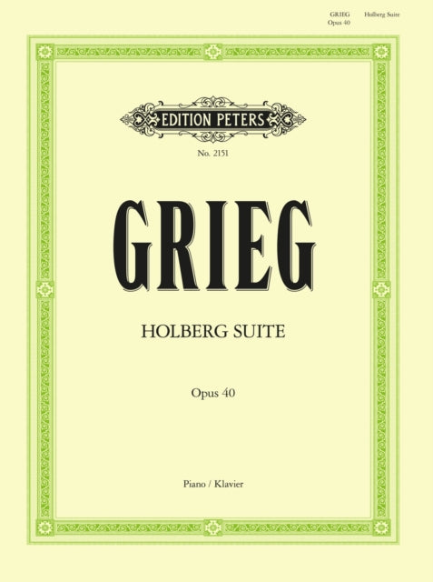 Book cover of: Holberg Suite Op.40