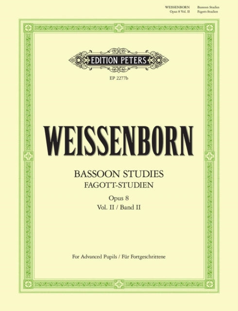 Book cover of: Bassoon Studies Op. 8, Vol.2