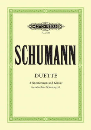 34 Duets for 2 Voices and Piano (German Language)