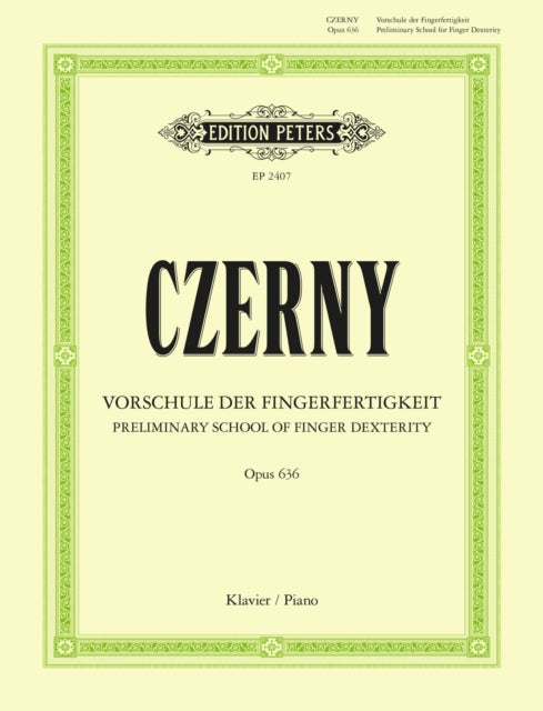 Book cover of: Preliminary School of Velocity Op.636