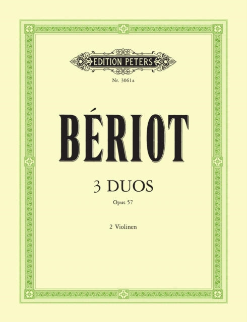 Book cover of: 3 Duos Concertants, Op. 57