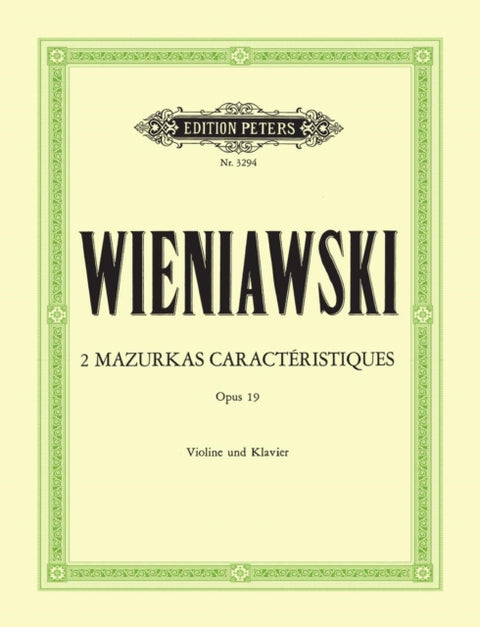2 Mazurkas Caracteristiques Op. 19