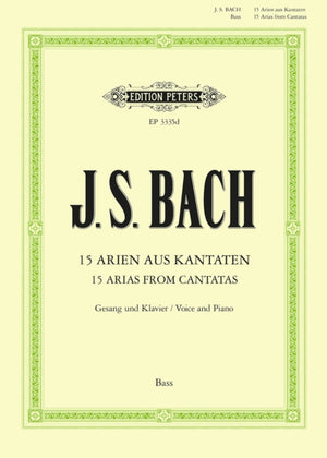 15 Bass Arias from Cantatas