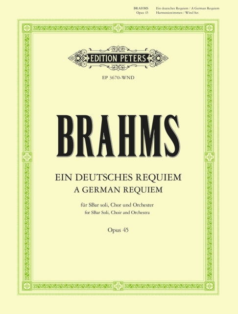 Book cover of: GERMAN REQUIEM OP.45 WIND