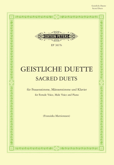 Book cover of: Sacred Duets