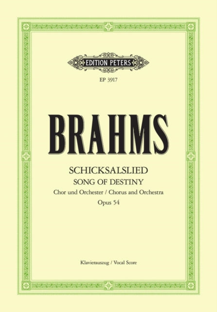 Schicksalslied (Song of Destiny) Op.54