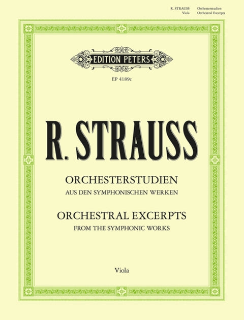 Orchestral Studies for Viola